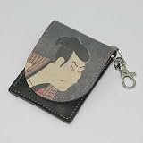牛革プリント・携帯灰皿・写楽　9.5x7.5x2cm