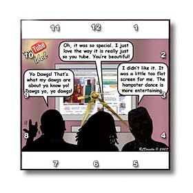 Rich Diesslins Funny General - Editorial Cartoons - Editorial Cartoon about YouTube Music - Wall Clocks