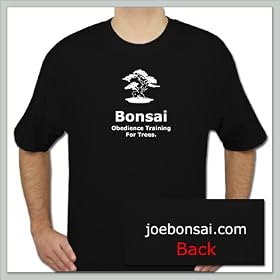 Joebonsai Obedience Training for Trees T-shirt - Black