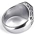 KONOV Jewelry Stainless Steel Thors Hammer Men's Ring, Color Black Silver