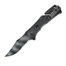 SOG Specialty Knives & Tools 1/2 Serrated Tiger Stripe TF-3 Trident