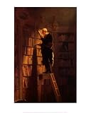 Bookworm Art Poster Print by Carl Spitzweg, 16×20