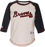 Atlanta Braves -Youth- Milestone 3/4 Sleeve Raglan Crew Shirt