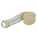 Natural Fitness Hemp Yoga Strap (6ft, Natural)