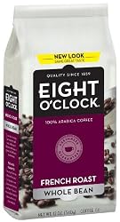 Eight O'Clock Coffee, French Roast Whole Bean, 12-Ounce Bag (Pack of 4)