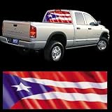 Glasscapes Puerto Rico Flag Rear Window Graphic Kit - 20in x 65in