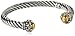 Sterling Silver Twist-Cuff Decorative End Cap Bracelet