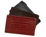 Crocodile Embossed Leather Large Flat Case / Wallet / Purse Crocodile Embossed Leather Large Flat Case / Wallet / Purse