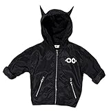(コ-ランド) Co-land 春秋 キッズパーカー 子供服 長袖ジャンパー フード付き 悪魔変身 男の子コート 男児トレーナー ベビー服 ジュニアトップス 上着 ブラック 11