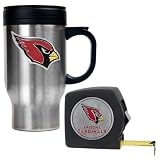 Arizona Cardinals NFL Travel Mug & Tape Measure Gift Set - Primary Logo