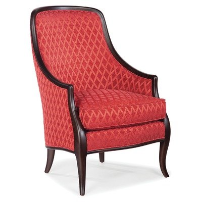 Fairfield Chair 5278-01 9565 Wood Trimmed Lounge Chair Fabric: Honey