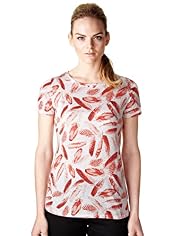 Limited Collection Feather Print T-Shirt