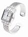 Geneva Platinum Braided Square Bangle Watch