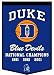 NCAA Duke Blue Devils Embroidered Basketball Champions Dynasty Wool Banner