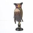 Lodge Brown Fabric and Felt Owl Figure