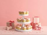 Martha Stewart Crafts Cupcake Stand, White Eyelet