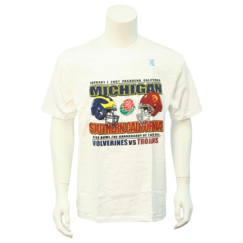 2007 Rose Bowl Matchup T-Shirt USC vs. Michigan, Medium Only