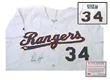 Nolan Ryan Hand Signed Authentic Texas Rangers Home Jersey
