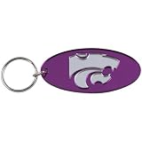 Kansas State Wildcats Purple Oval Mirror Keychain