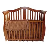 Heavenly Soft Minky Dot Mini Crib Bumper Color: Blue