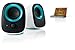 Philips SPA 2210 2.0 Notebook Lautsprecher (Kabelmanagement, USB 2.0) weiß/petrol