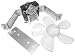 Delfield Evaporator Fan Motor Kit W/Bracket, 6 In Dia. 4-Bladed Fan 000-CIN-0010-S