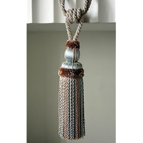 Pair of Large Elegant French Style tassel Tiebacks A by Victoria's Deco