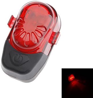 RayShop - Red+Black ABS+Rubber 2 Super Bright LED/Waterproof/2 Flashing Mode Bicycle Safety Taillights with 2 AAA Batteries