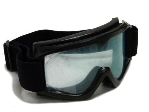 Adult BLACK GOGGLES Motocross MX Dirt Bike ATV