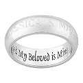 Personalized "My Beloved" Engraved Message Stainless Steel Band