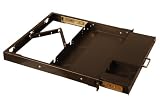Gator Cases GE-KBD-DRAWER 1U Keyboard Drawer with Separate Compartment for Mouse, Cable Management System with Retractable Arm, Rear Access Black