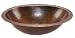 Premier Oval Under Counter Hammered Bathroom Sink LO19FDB