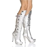 Highest Heel Women's SASHA-101, 5: 3 Piece Platform Knee High Close Toe Boot