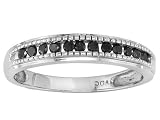 10KT WG .25CTW IRRADIATED BLACK DIAMOND RING