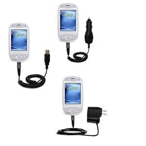 Deluxe Kit for the i-Mate K-Jam includes a USB cable with Car and Wall Charger - Gomadic... by Deluxe
