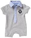 Tommy Hilfiger TH SHORTALL S/S EZ50238633 Unisex - Kinder Babybekleidung/Strampler