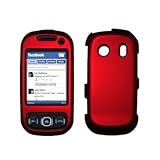 Premium Red Rubberized Snap-On Cover Hard Case Cell Phone Protector for Sam ....