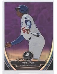 Yasiel Puig (Baseball Card) 2013 Bowman Platinum Chrome Prospects Purple Refractors #BPCP49