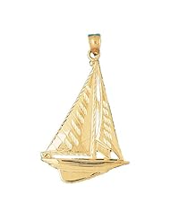 CleverEves 14K Gold Pendant Sailboat 7.6 - Gram(s)