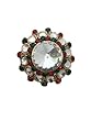 Adjustable Finger Ring Red Green Kundan Jodha Akbar Indian Jewelry Gift