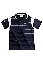Boy's Short Sleeve Super Dry Stripe Polo