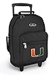 University of Miami Rolling Backpack UM Logo - Wheeled Travel or School Carry-On Travel Bags with Wheels - Best Quality-