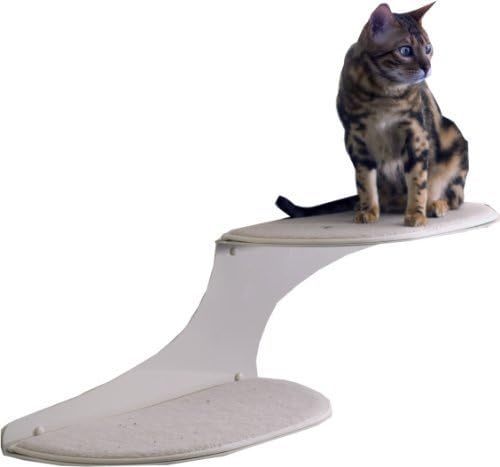 The Refined Feline Cat Cloud Cat Shelves in Off-White, Right Facing by RefinedKind Pet Products