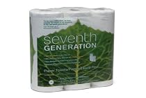 Seventh Generation Paper Towels, White, 2-Ply Sheets, 3-Count Packages (Pack of 10) [Amazon Frustration-Free Packaging]