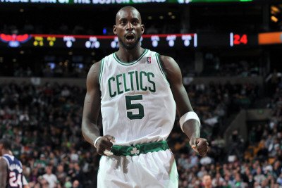 Atlanta Hawks v Boston Celtics: Kevin Garnett Photographic Poster Print by Steve Babineau, 16x24
