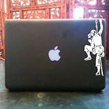 Woman Rock Climber vinyl decal sm
