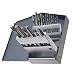 Gyros 93-16018 High Speed Steel Coarse Tap and Drill Bit Set, 18-Piece