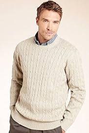 XXXL Blue Harbour Pure Cotton Cable Knit Jumper