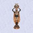 Cleopatra maiden servant statue egyptian Candleholder