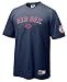 Boston Red Sox Blue MLB Practice 8 Short Sleeve Tee Shirt By Nike Team Sports (M=40)